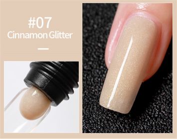 AS Brand 30ml Glitter Nude Pink Clear Polygels Acrylic Extension Hard Nail Gel Builder For Nails - 007#