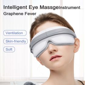 Eye Massager With Heat; BT Music Heated Eyes 1 Massager For Migraines; Relax And Reduce Eye Strain - Off-white