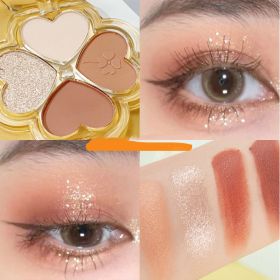 20 Kleuren Oogschaduw Palet Pearly Matte Aarde Kleur Oogschaduw Draagbare Shiny Langdurige Natuurlijke Oogschaduw Make-Up Cosmetische - 4Colors 02