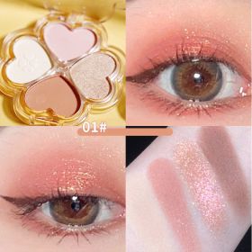 20 Kleuren Oogschaduw Palet Pearly Matte Aarde Kleur Oogschaduw Draagbare Shiny Langdurige Natuurlijke Oogschaduw Make-Up Cosmetische - 4Colors 01