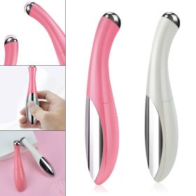 Electric Eye Beauty Instrument Remove Dark Circles Puffiness Ion Massager Pen Remove Fine Lines Vibration Massage Care Tool - White