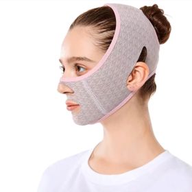 V Face Slimming Belt Facial Cheek Bandage Firm Lifting Band Anti-Wrinkle Strap - Grey