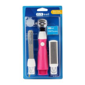 1Set Pedicure tool to remove dead skin and calluses Scraper;  pedicure;  foot skin set;  artifact;  foot skin tool;  heel - pink