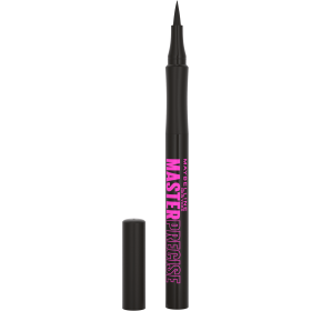 Maybelline EyeStudio Master Precise All Day Liquid Eyeliner Makeup, Black - Maybelline