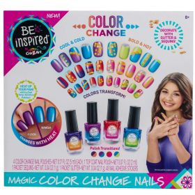 Cra-Z-Art Be Inspired Magic Color Change Nails, Nail Polish Art Ages 8 and up - Cra-Z-Art