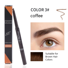 Dual-ended eyebrow pencil - Coffee