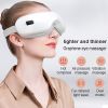 Eye Protection Device Eye Vibration Massager Hot Compress Air Pressure Acupoint Massage To Relieve Eye Fatigue Protect Vision - Grey Leather