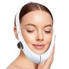 Double Chin Reducer Remote Control Intelligent V- Face Shaping Massager Face Lifting Machine Microcurrent Facial Device - Pink