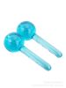 1 Pair Facial Globes Cooling Roller Ball for Face Eye Massage Beauty Ice Hockey Energy Crystal Ball Water Wave Skin Care Device - Blue