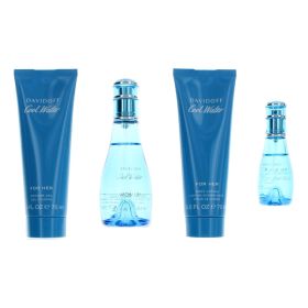 Cool Water by Davidoff (Option: 4 Piece Gift Set for Women)